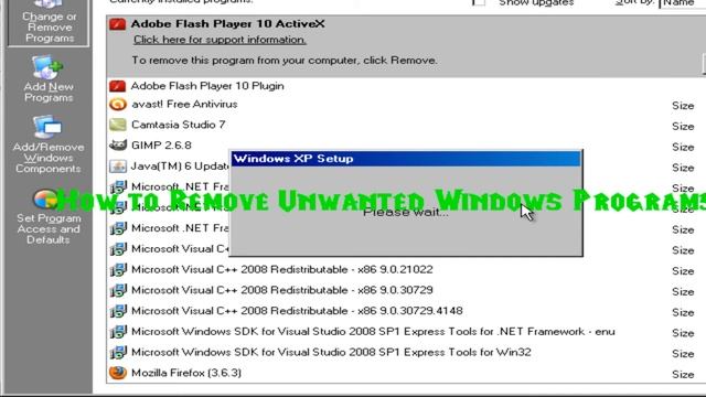 How To: Remove Unwanted Windows Componets/Programs смотреть онлайн