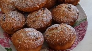 КЕКСЫ с изюмом. Быстрый рецепт кексов.