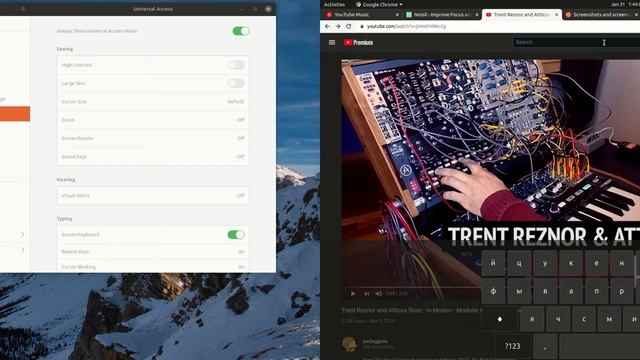 Ubuntu 19.10 Onscreen Russian Keyboard смотреть онлайн