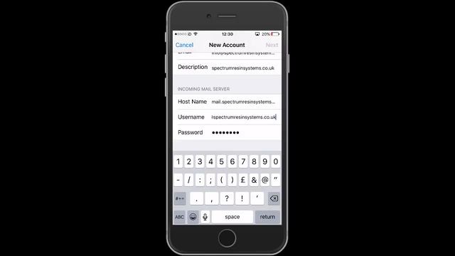 Set up POP or IMAP email on iOS with Qwerty Design web hosting. смотреть онлайн
