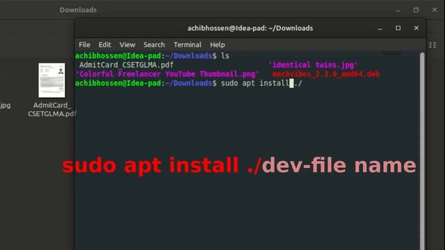 Install dev file by using terminal in any linux || Achib Hossen || #installdev смотреть онлайн