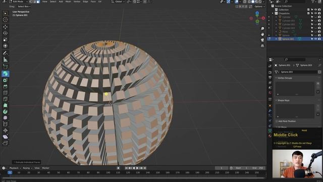 BLENDER BASIC 3 (3.4): Edit Mode 2: Extrude Mở Rộng - 🆉 𝐒𝐓𝐔𝐃𝐈𝐎 смотреть онлайн