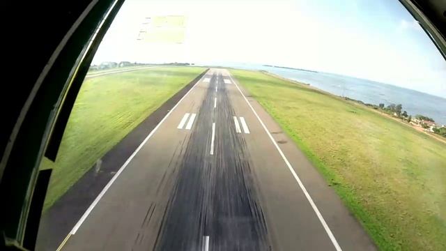 Взлет из кабины самолета Ил-76 