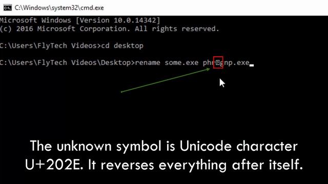 Never trust a file - Right to Left Override смотреть онлайн
