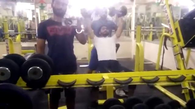 Exercise for Shoulder dumbul press. смотреть онлайн