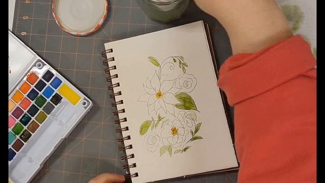 Koi Travel Palette Watercolor Painting смотреть онлайн