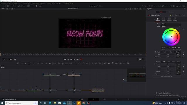 Davinci Resolve Tutorials: NEON TEXT Effect Neon Fonts [Hindi] смотреть онлайн