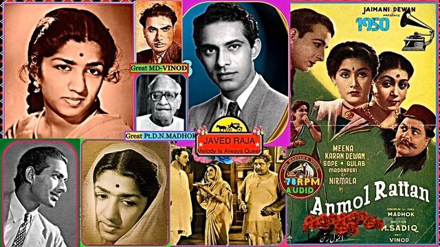 TALAT MEHMOOD & LATA JI-Film-ANMOL RATAN-{1950}-Shikwa Tera Main Gaoon-[ 2 Recordings ]*[ TRIBUTE ] смотреть онлайн