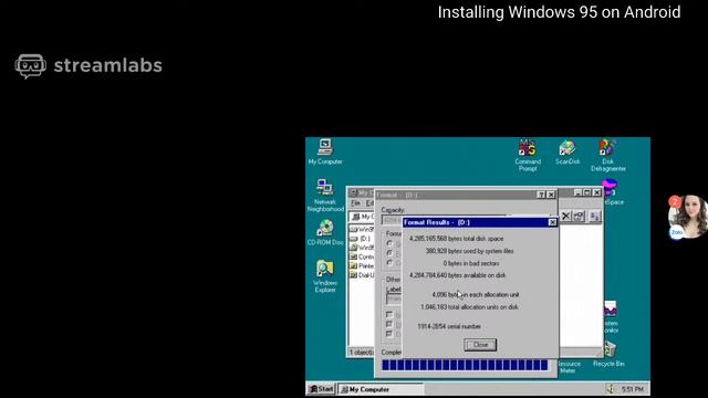 Installing Windows 95 on Android смотреть онлайн