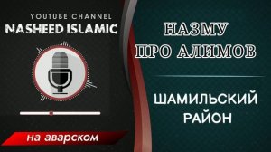 Ибрагим Абдурахманов / Назму про алимов / Шамильский район / дагестанские нашиды