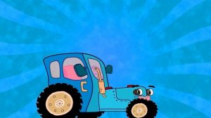 Синий трактор Песенки для детей. Учим цвета песня. Трактор едет по полям дыр-дыр
