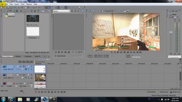 Sony Vegas Pro 11: Tutorial Overlay over video смотреть онлайн