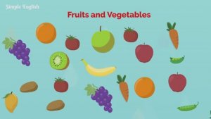 Kids vocabulary - Fruits and Vegetables - Cambridge Starters Level - Educational videos
