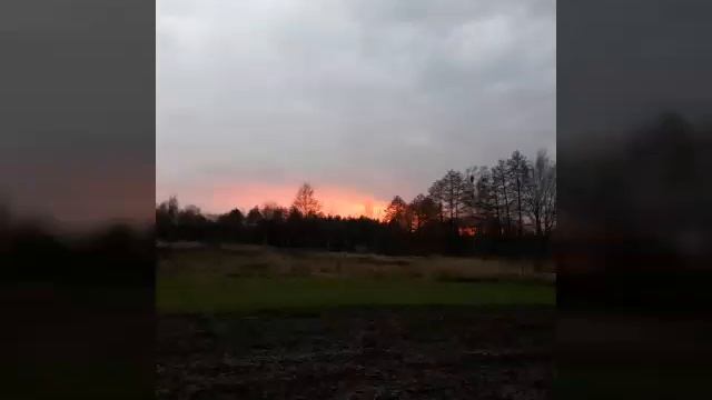 Закат солнца в динамике.