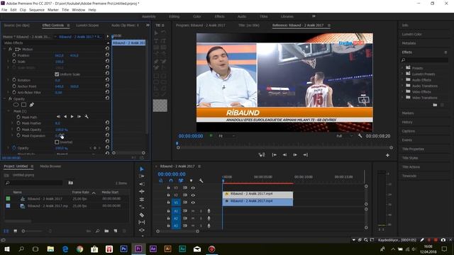 How to remove any logo from videos in Adobe Premiere Pro (Premiere Pro da videolardan logo silmek) смотреть онлайн