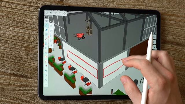 SketchUp for iPad - Markup mode loop смотреть онлайн