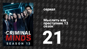 Мыслить как преступник 13 сезон 21 серия «Противоречивые сигналы» (сериал, 2005-2020)
