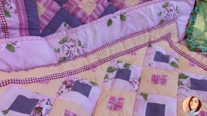 Обзор готового изделия - детский плед в русском стиле