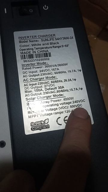 Приехал гибридный инвертор SunLife 3,6 кВт смотреть онлайн