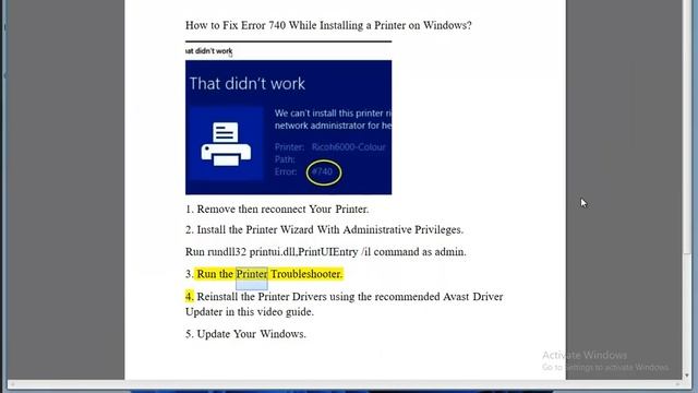 Fix Error 740 While Installing a Printer on Windows смотреть онлайн