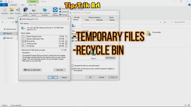 HOW TO CLEAR CACHE IN WINDOWS 10 | CLEAN RAM LAPTOP смотреть онлайн