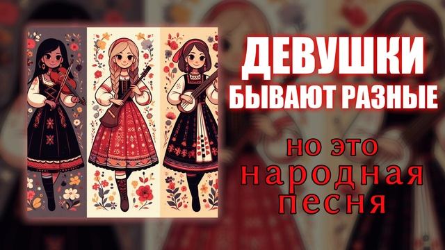 Девушки бывают разные, но это НАРОДНАЯ ПЕСНЯ! Нейрокавер на группу 