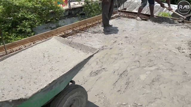 Amazing Roof Concrete - Reinforcements 21x40 Size Slab - Using Cement And Sand Concrete смотреть онлайн