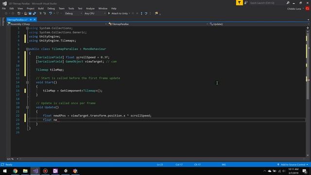 2D Tilemap Parallax (Optical Flow) with Unity 3D 2018 смотреть онлайн