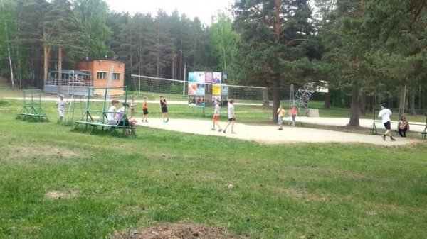 Дети играют в волейбол. Sliderlife.ru