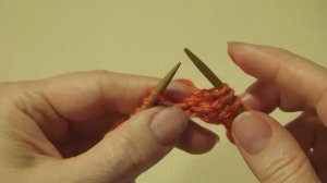 Двусторонняя резинка. Всего 1 ряд! Польская резинка спицами видео для начинающих. Урок 98