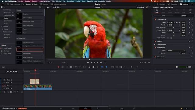 Call Out en DaVinci Resolve 17 смотреть онлайн