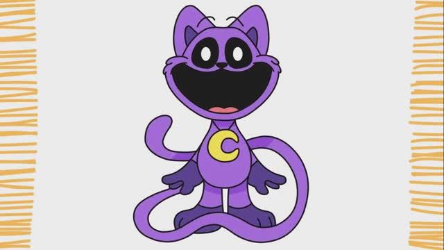 Как нарисовать Кэтнэп из Poppy Playtime смотреть онлайн