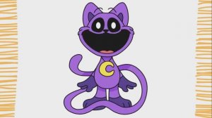 Как нарисовать Кэтнэп из Poppy Playtime