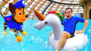 Барби тонет, а круг сдулся! Спасение в аквапарке – Школа героев Акватим