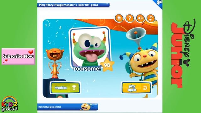 Henry Hugglemonster's Roar Off Disney Junior (kidz games) смотреть онлайн