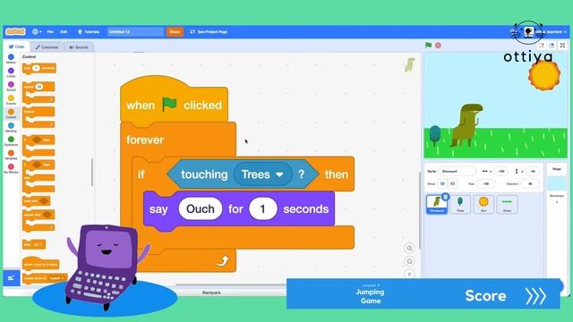How to Make a Jumping Game | Beginner Scratch Class | Lesson 5 PART 2 смотреть онлайн