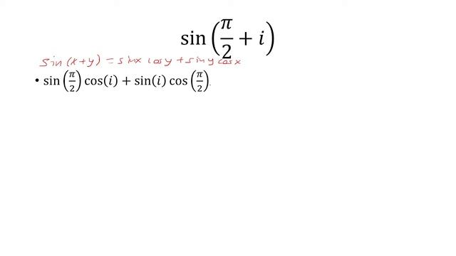 sin(pi/2+i) смотреть онлайн
