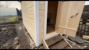 За 300к/ Каркасная ПЕРЕВОЗНАЯ (мобильная) баня 2,3 х 3.5. Под ключ/ Обзор мобильной бани