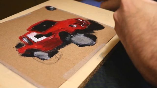 How to draw a Jeep Wrangler - Acrylic and Pen смотреть онлайн