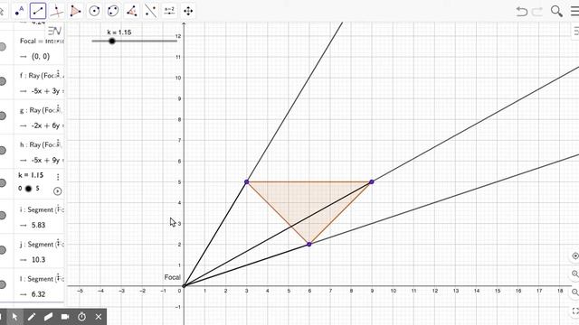 Dilation - GeoGebra Construction смотреть онлайн