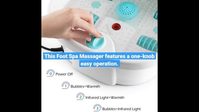 Belmint Home Foot Spa Bubble Massager With 2X Loofahs For Foot Scrubbing and Deep Stress Relief Fee смотреть онлайн