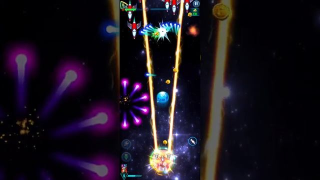 Galaxy Attack Alien Shooter {Boss-35}Level_140 Mode Apk Unlimited Money 🤑