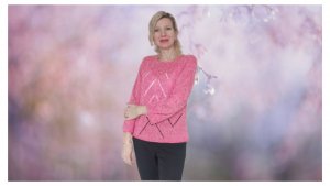 Шикарный льняной джемпер "Коралл"/ МК лайт