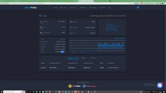 24 HOURS! Mining Veil - GPU Mining Veil Using an RTX 3090 смотреть онлайн