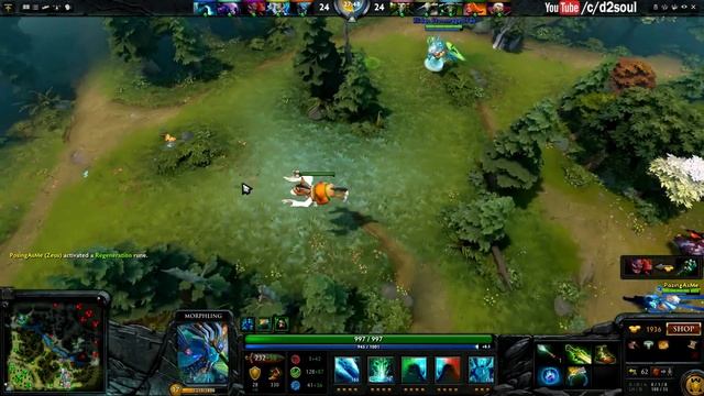 Dota 2 - Illidan Plays Morphling 8400+ MMR | Ranked Match смотреть онлайн
