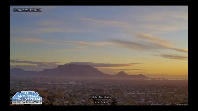 Sunset Time lapse Table Mountain Live Stream 13 06 20 смотреть онлайн