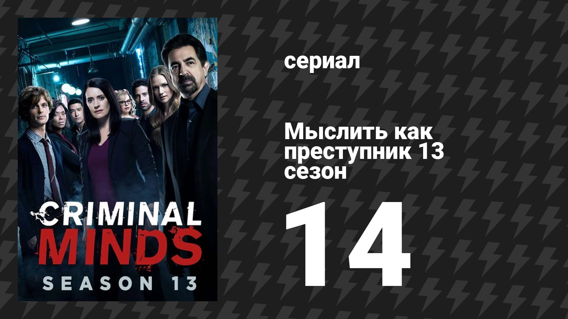 Мыслить как преступник 13 сезон 14 серия «Тлетворное влияние» (сериал, 2005-2020)
