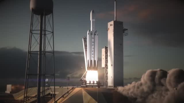 SpaceX Falcon Heavy смотреть онлайн