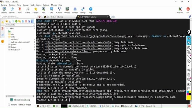 How to Install Node.JS On Ubuntu 20.2 LTS Hosting Aws For Free | Node . Js Installations смотреть онлайн