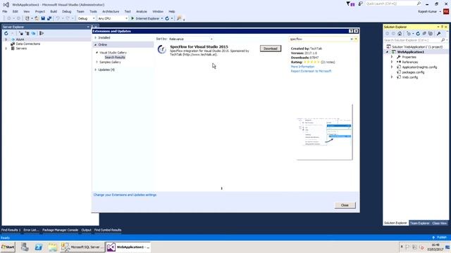 Solve specflow feature file not showing in Visual Studio 2015 смотреть онлайн